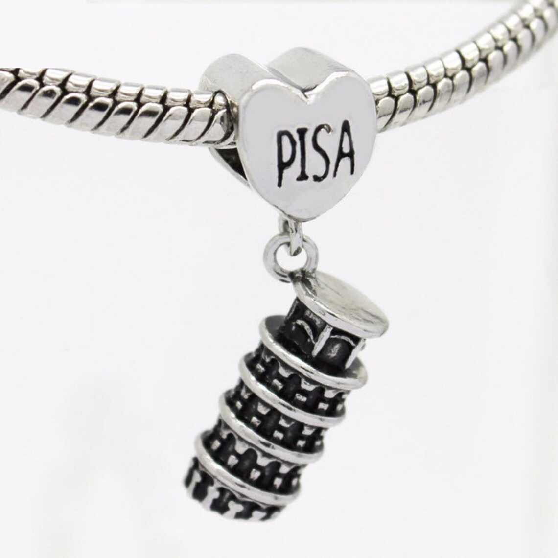 Pisa Italy Leaning Tower Pandora Fit Charm Etsy