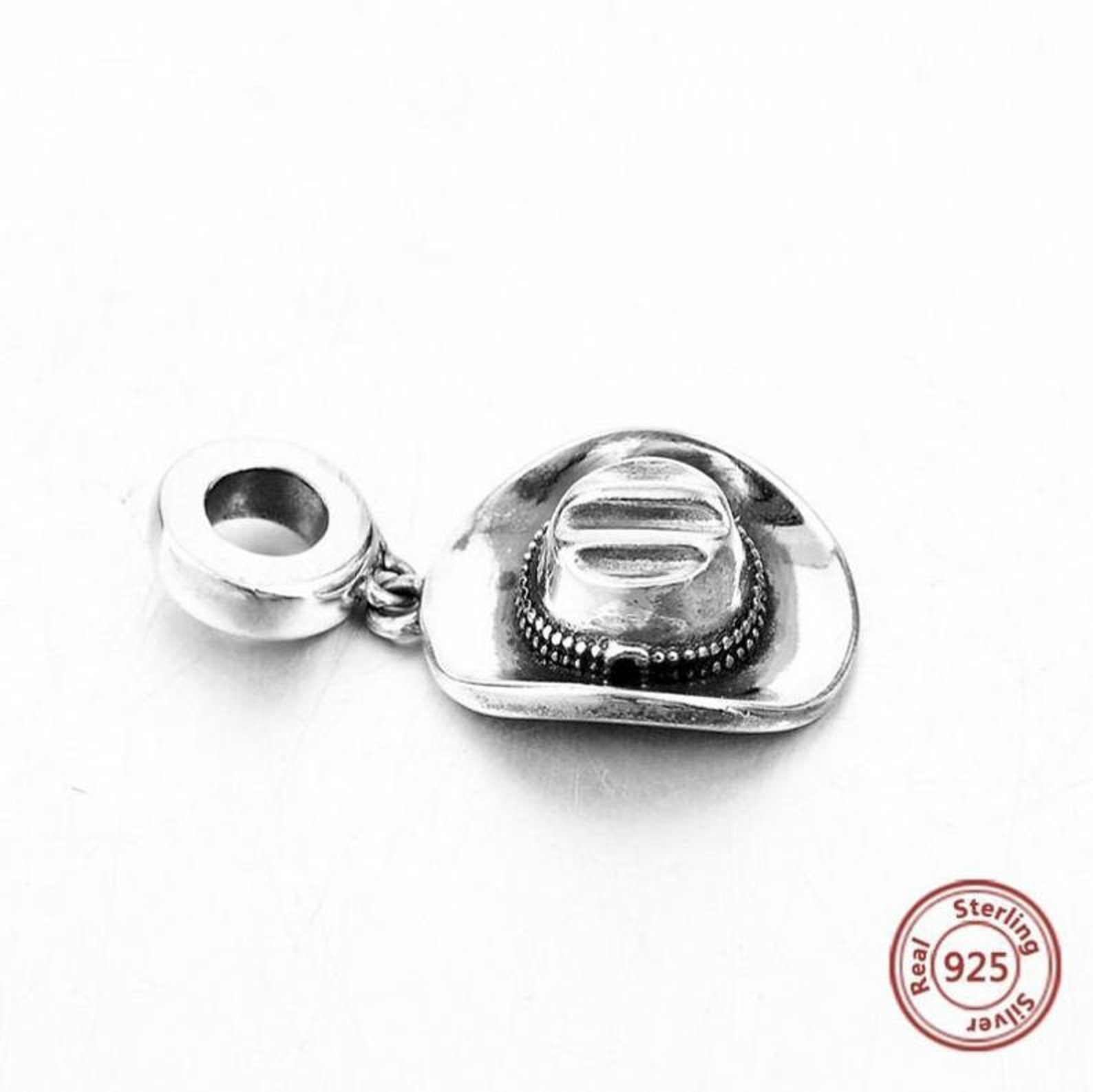 Cowboy Hat 925 Sterling Silver Pandora Fit Charm Etsy