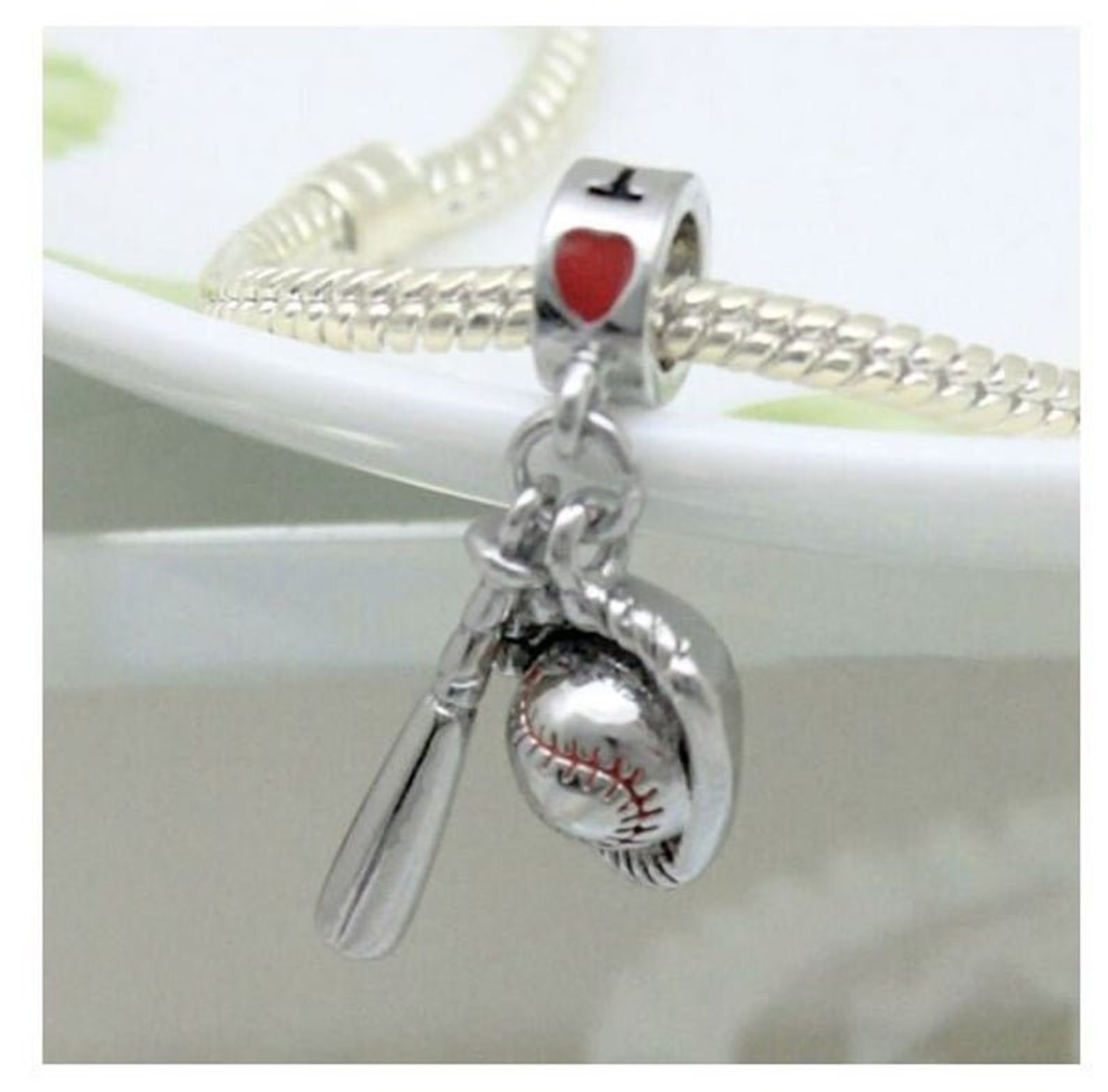 I Love Baseball Pandora Fit Charm Etsy Australia