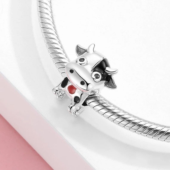 Animal Charms for Pandora Style Bracelets Sterling Silver Cow, Pig, Owl,  Chipmunk