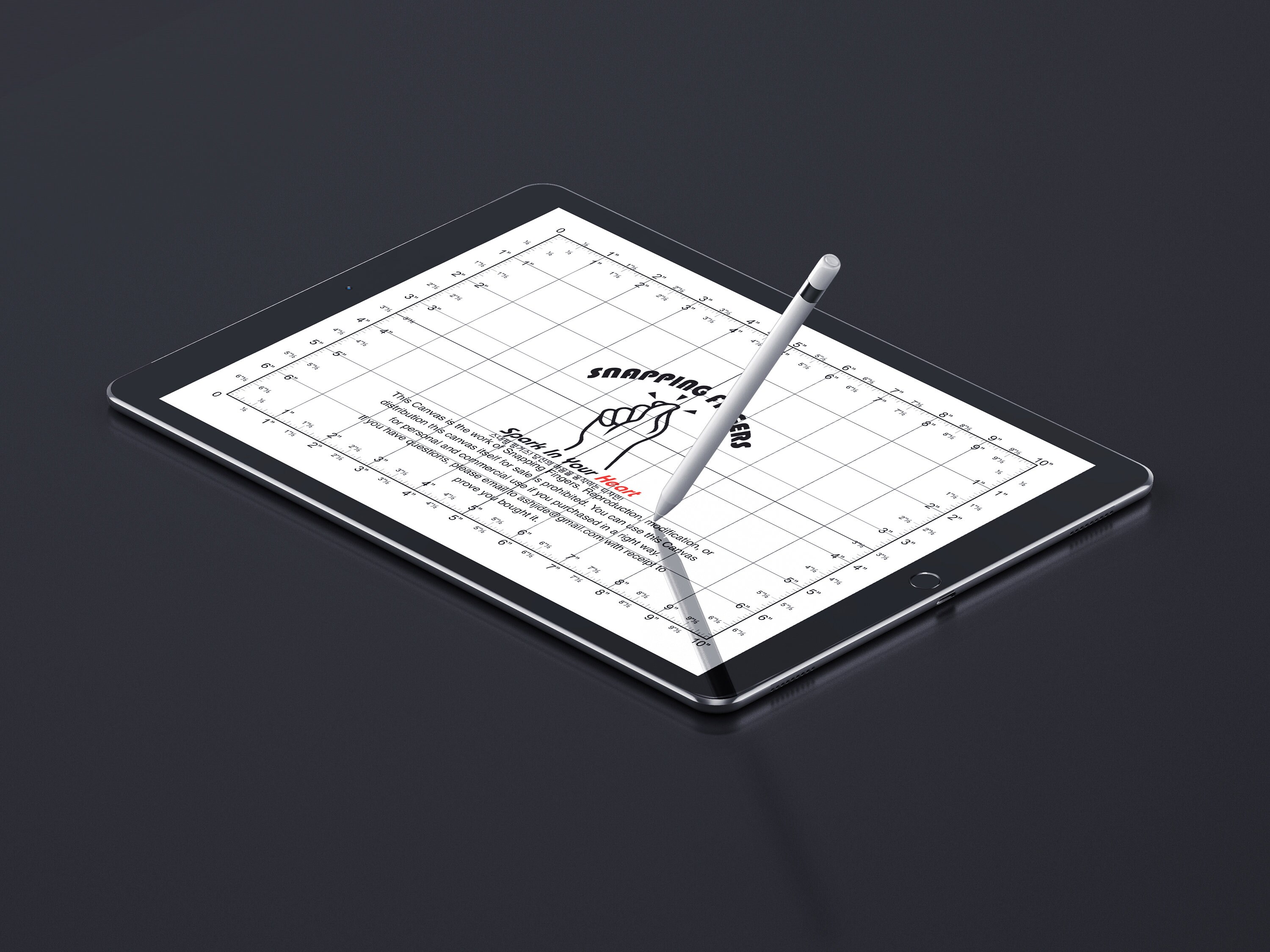 IPad Procreate 5 Ruler Canvas App for Accurate Drawing Etsy