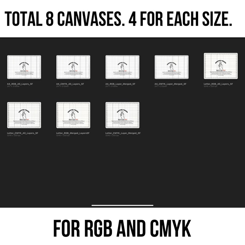 Procreate A4 and letter size Ruler and Grid Canvas for printing purpose, ipad and iphone for Cm measurement