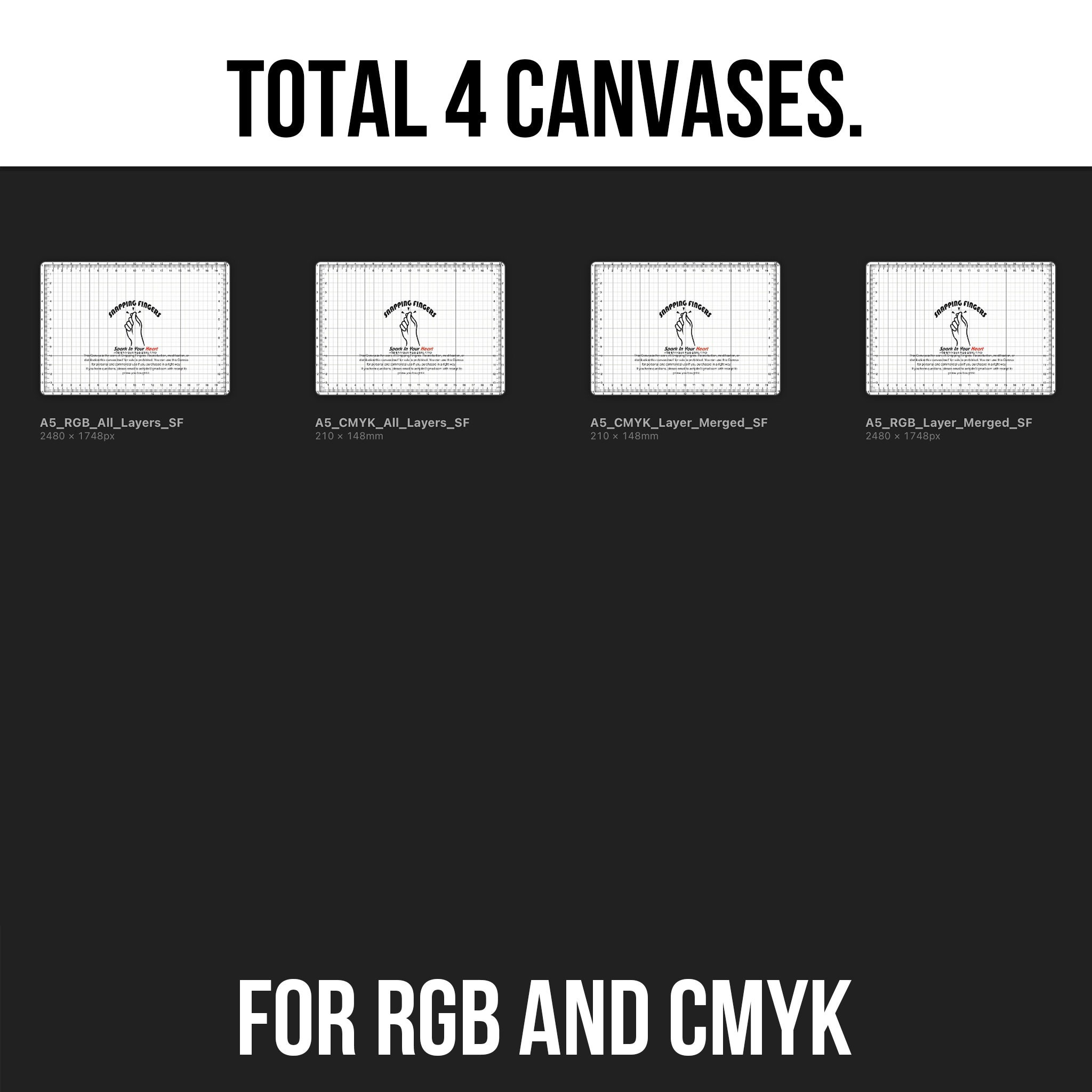 A5 Procreate Ruler & Grid Canvas for Centimeter With 24 Brushe for ...