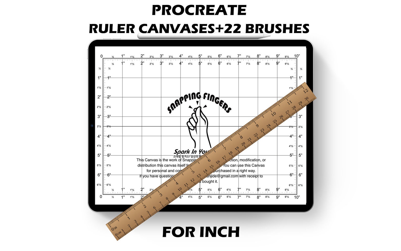 IPad Procreate 5 Ruler Canvas App for Accurate Drawing Etsy