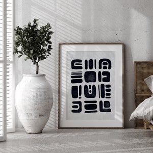 Abstraktes Poster, Cut Out Prints, Moderner Minimalismus, Boho Print, Boho Poster, Scandinavische Kunst, Abstrakte Formkunst, Scandi Style