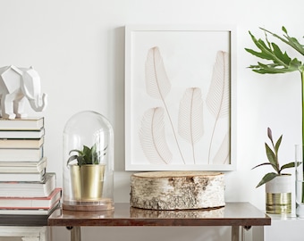 Golden Pampas / Estampado Escandinavo / Cartel Beige / Póster de la Naturaleza / Estampado Botánico / Arte de Granja / Estampado Boho / Estampado Rústico / Minimalista