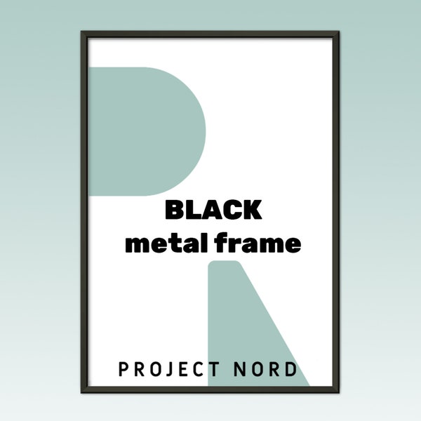 Cadre d’affiche noir, cadre d’image en métal, affiche suspendue, cadre mural, cadres modernes, cadre mural, cadre métallique pour l’impression et l’art