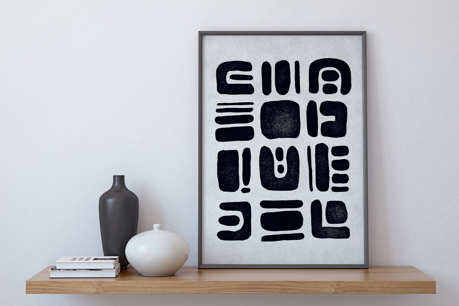Abstract Poster, Aesthetic Poster, Cut Outs Print, Modern Minimal Art ...