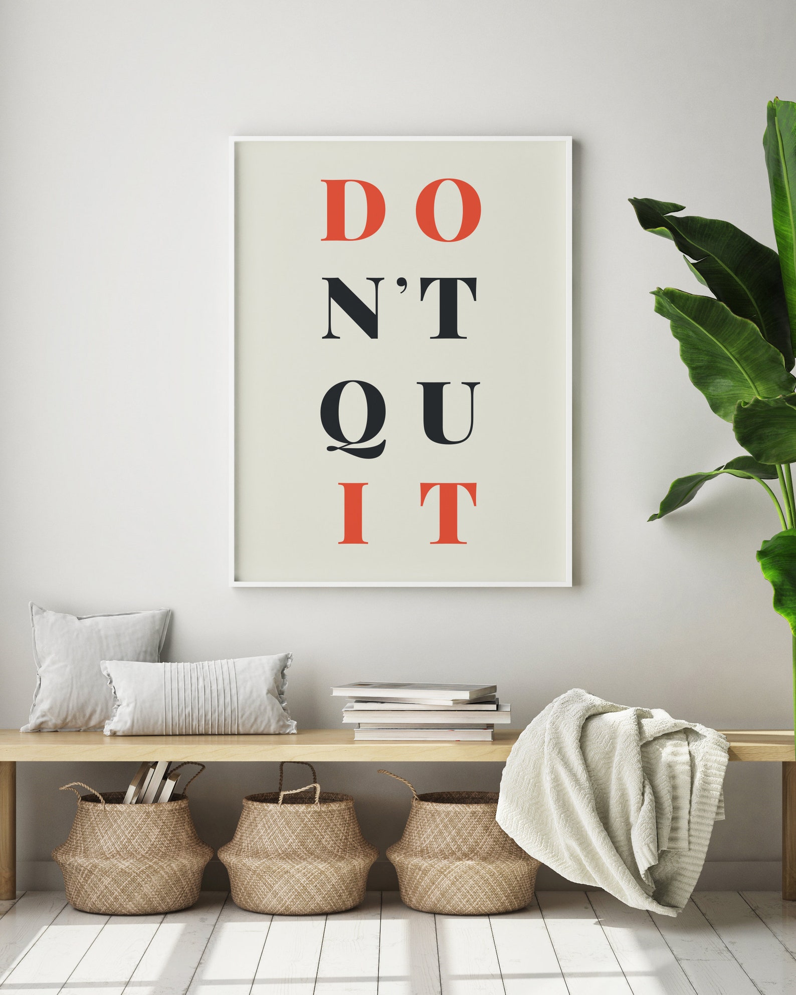 Don't Quit Do It Poster, Motivational Poster, Typography Art ...