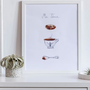 Me Time Poster, Coffee Kitchen Print, Coffee Cup Wall Art, Coffee Illustration, Kitchen Art Print, Cookie Art, Hygge Art, Minimalist Poster image 7