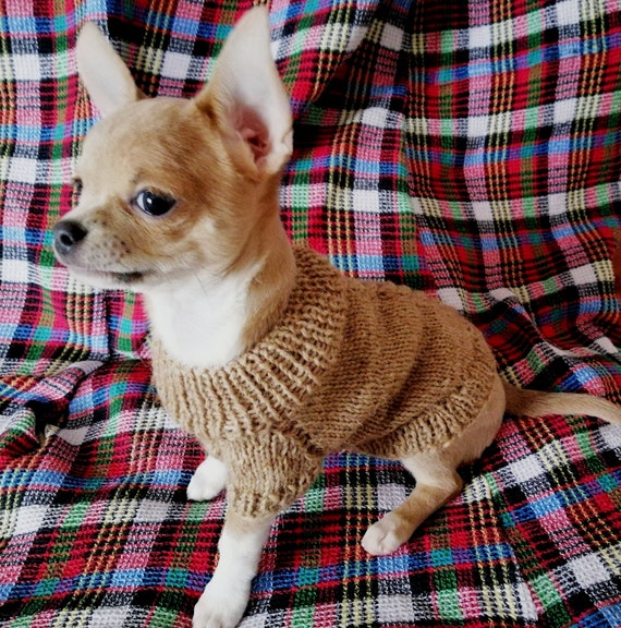 Dog clothing Puppy sweater Chihuahua Clothes coat pet jumper Etsy