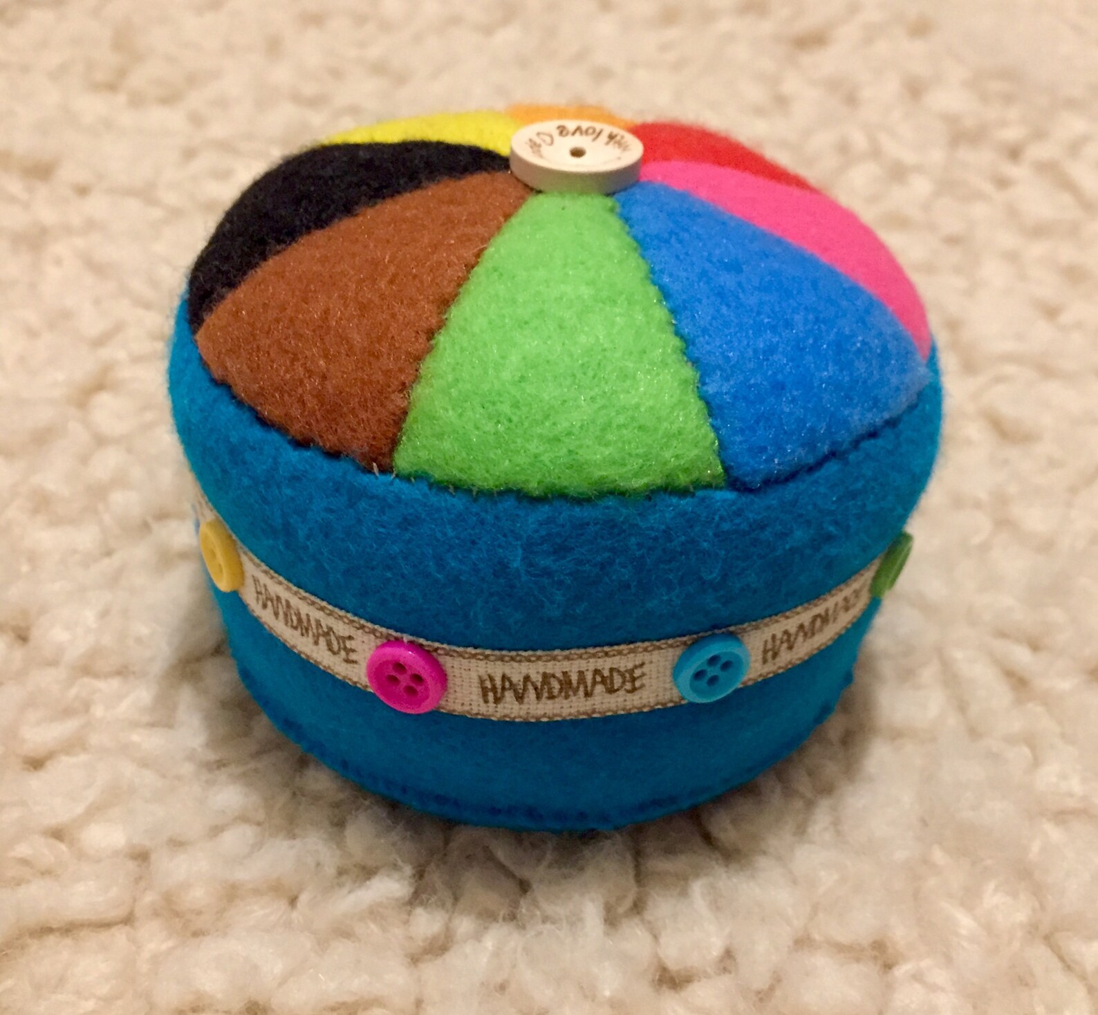 Felt Color Wheel Rainbow Pincushion 8 Colours GIFT Etsy Ireland