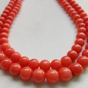 Coral Beads Red Coral Smooth Round Beads 20 Inch Jewelry Making Beads Coral Round Beads 3.5 mm To 4 mm SKU 1477 Red Coral Round Coral Beads Red Coral Smooth Round Beads 20 Inch Jewelry Making Beads Coral Round Beads 3.5 mm To 4 mm SKU 1477 Red Coral Round