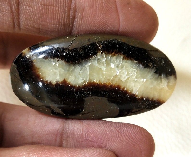 Natural Septerian Jasper Oval Shape Cabachone AA Quality Septerian Gemstone 54Cts 45x24MM Rare Quality Cabachone Jewelry Making Stone S817