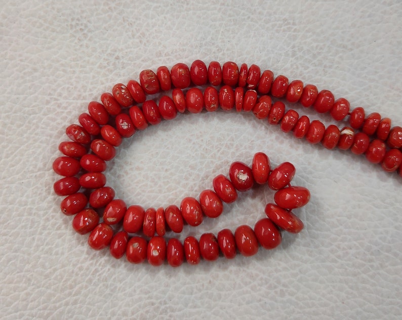 Coral Cabochons Beads 9--4 MM Beads F190 16Inches Strand 100/% Natural Italian Coral Beads-Red Coral Button Shape Coral Beads BIG SIZE !