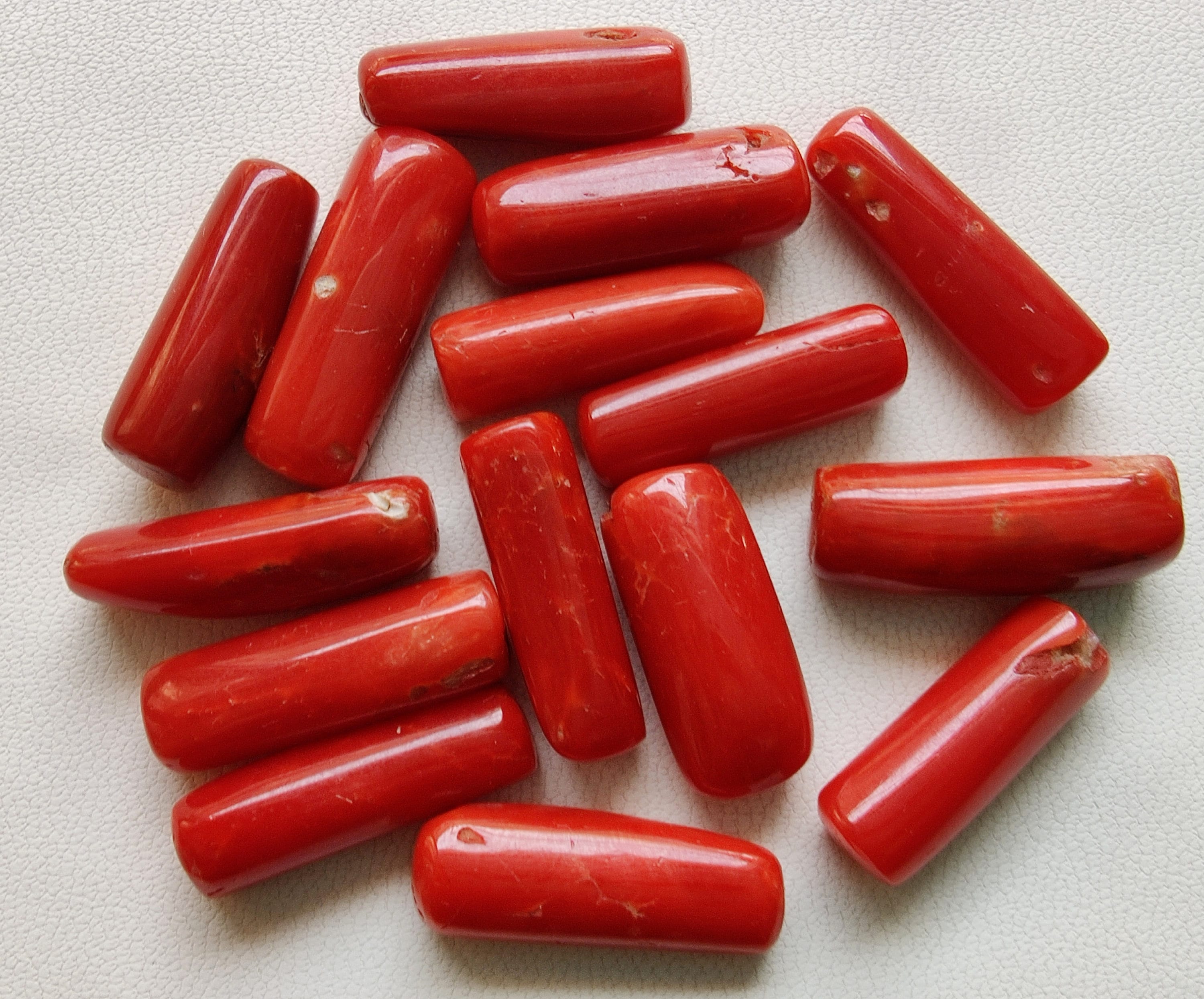 Blood Red Coral Gemstone 100 Natural Italian Coral Gemstone Etsy