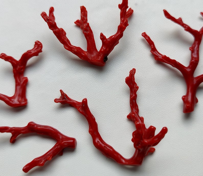 Beautiful 78 Cts 100/% Natural Italian Red Coral Gemstone Loose Branch Polished AAA Quality Coral Stick Smooth Gemstone 55x35--26x40 MM X222