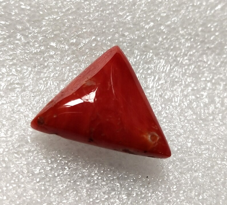 BIGG SIZE 100/%Coral Cabochon Gemstone Italian Coral pendant Coral Jewelry 11 Cts 16x16 MM Natural Coral Stone Coral Trillion Shape B85