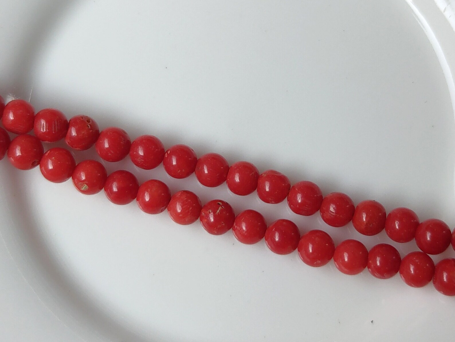 100 Natural Italian Coral Beads Natural Coral Rondelle Balls Etsy