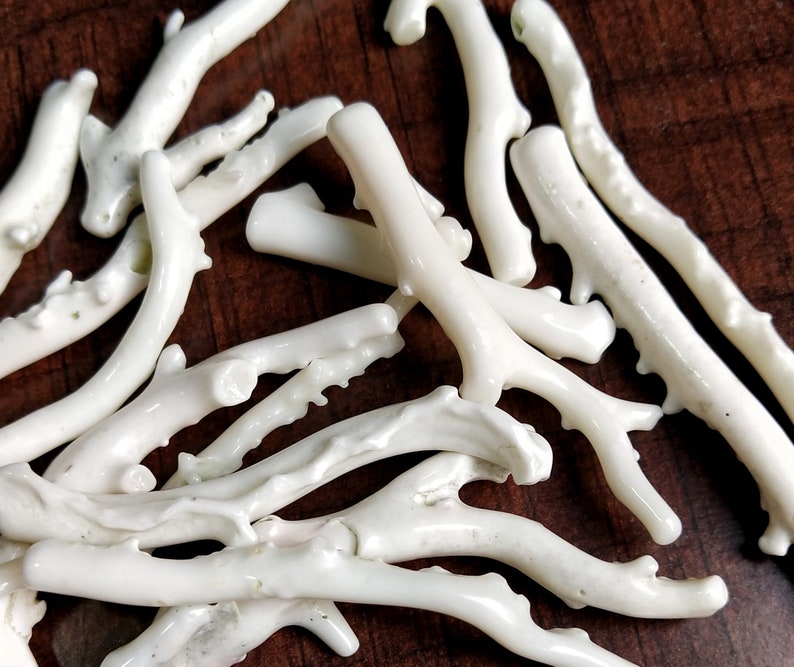 Beautiful 232Cts 100/% Natural Japan/'s White Coral Gemstone Loose Branch Polished A Quality Coral Stick Smooth Gemstone Length 70--48 MM B87