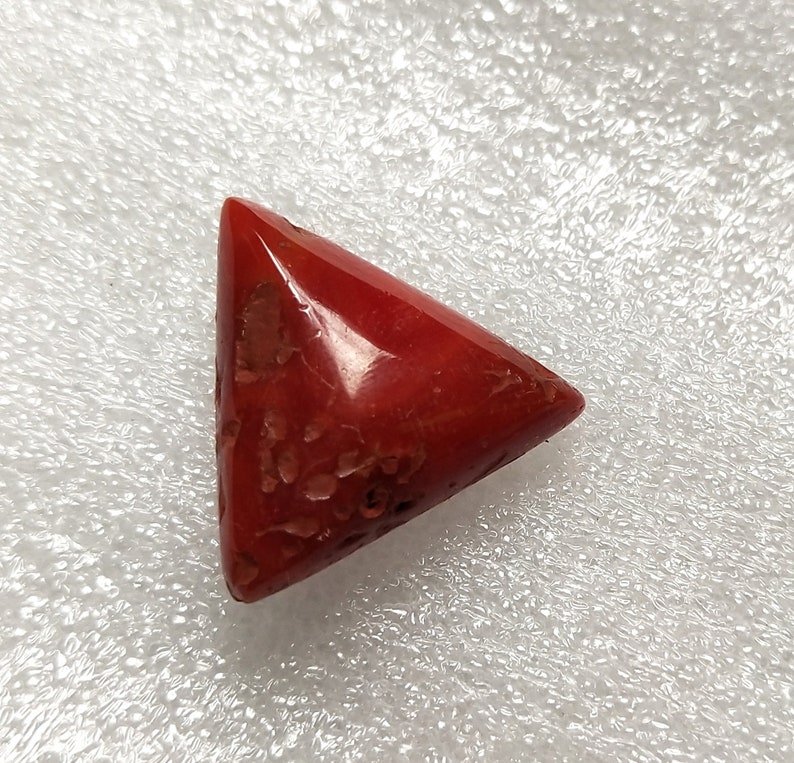 BIGG SIZE 100/%Coral Cabochon Gemstone Italian Coral pendant Coral Jewelry 11 Cts 16x16 MM Natural Coral Stone Coral Trillion Shape B85