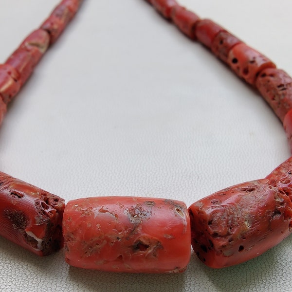 Old Coral Beads Etsy