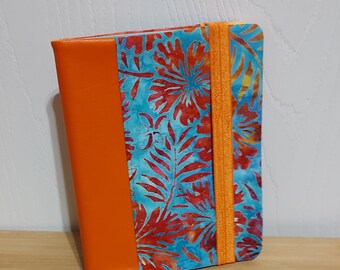 Fabric Composition Notebook Cover: Floral Vinyl Journal
