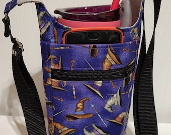 H2O2Go water bottle carrier sling magical movie inspired wizards witches hats wands