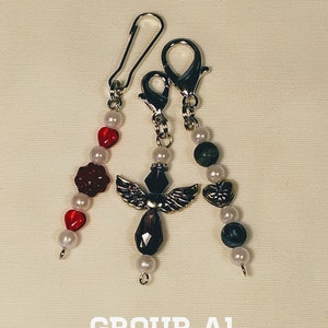 Zipper Pull/Purse Charm,Key Ring Charm, Guardian Angel