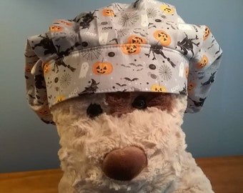 Bouffant scrub cap Nurse's cap halloween ghosts pumpkins witches bats spiders