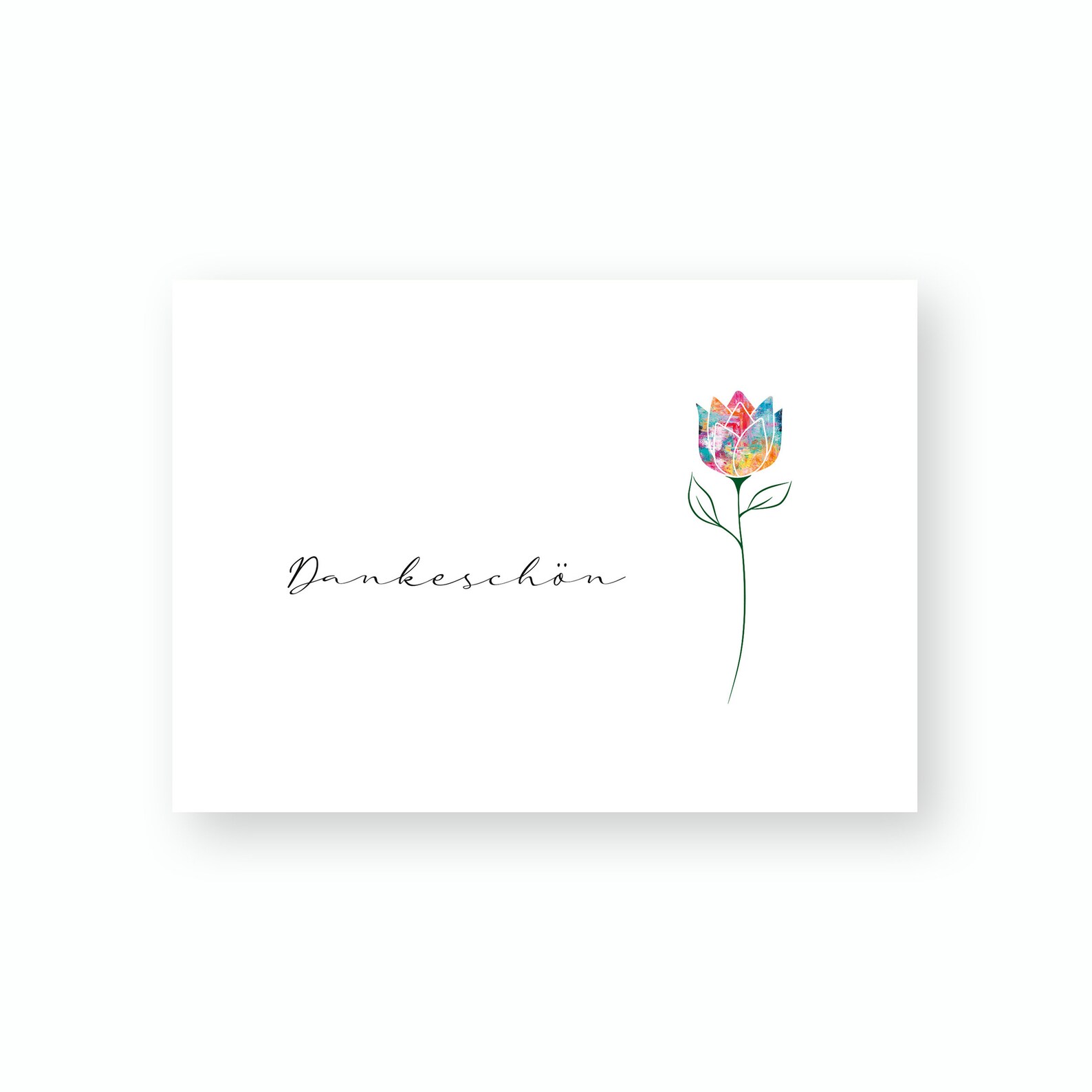 Postkarte Text Dankeschön recyceltes Papier Maße | Etsy