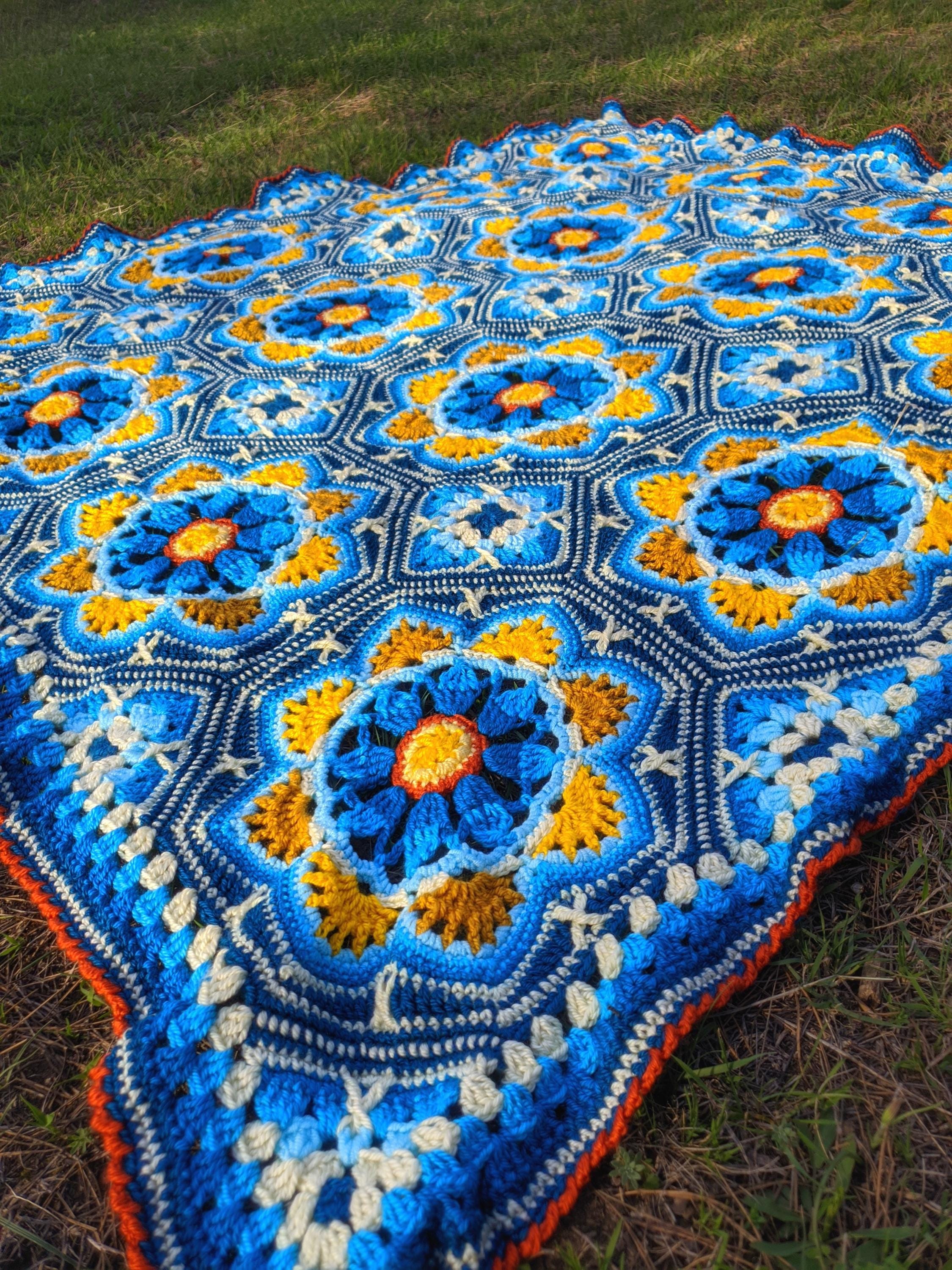 Handmade Mosaic Throw,persian Tiles Blanket - Etsy