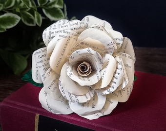 Anna Karenina Book Paper Rose | Page | Classic Literature | Bouquet |