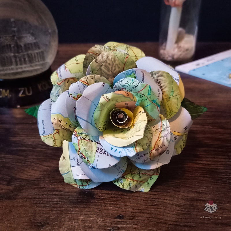 World Map Paper Flower Etsy UK - Il 800x800.3394403344 F1rl 