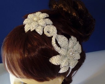 hair band, tiara, crown, clips, ballet rose, spanish dance, dance headpiece, giselle, coppelia, brides, bridesmaids, communion, gardèe