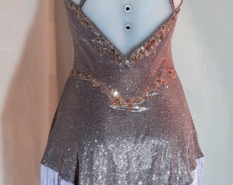 Girl dance dress. Dance dress leotard. Size 38 Chest=76-84 cm(30-33") Bust=134-140 cm(52.5-55") Ready to ship