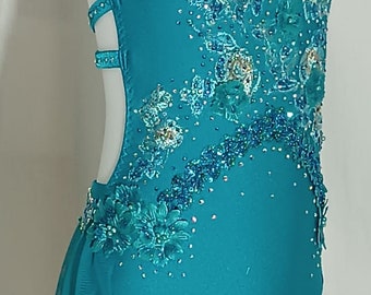 Turquoise Opera Costume- lyrical costume. Ready to ship. Size 32 Measurements chest=25.6-29.5" waist=22-23.6" hip= 26.5-30" bust=47-50.5"