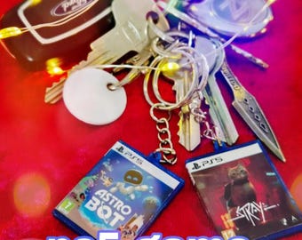 Miniature PS5 game keychains / Custom Made PS5 Games