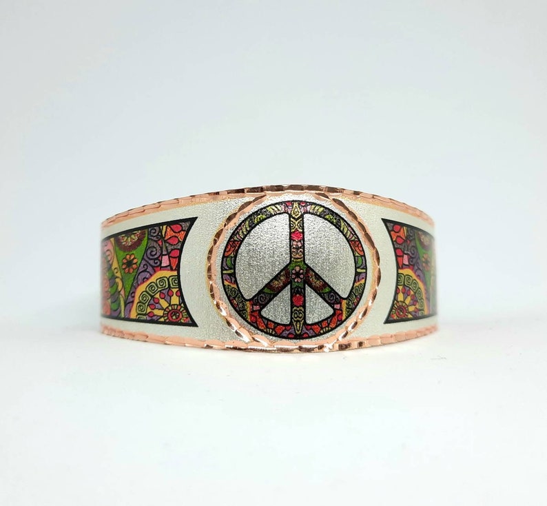 Colorful Peace Bracelet, Peace Symbol Adjustable Bracelet, Frien