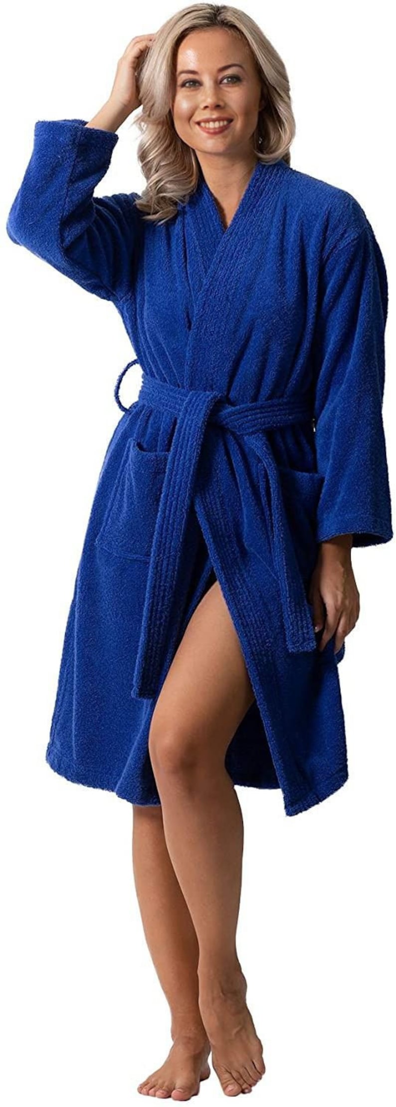 New Personalized Gifts Turkish Towel Bathrobe Unisex Kimono Bathrobe 4020 or Blank Soft Turkish Cotton Hotel Kimono Robe de Chambre image 5