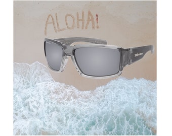 Solomon IO - Boogie Safety 2-Tone Smoke Frame, Silver Mirror Polarized Safety Lens with Gray Foam