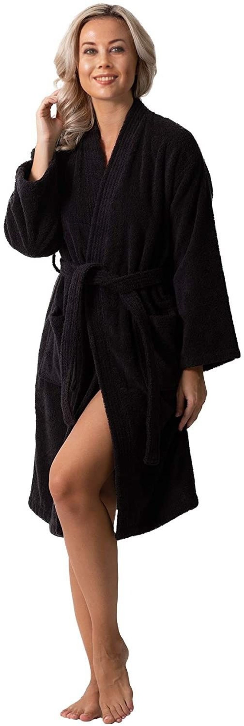 New Personalized Gifts Turkish Towel Bathrobe Unisex Kimono Bathrobe 4020 or Blank Soft Turkish Cotton Hotel Kimono Robe de Chambre image 7