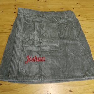 PERSONALIZED LUXURY MENS'S Spa Wrap Soft Towels - 100% Terry Velour Cotton Spa Wrap for Shower, Gym, Swimming Pool, Beach and Travel 5180 image 7