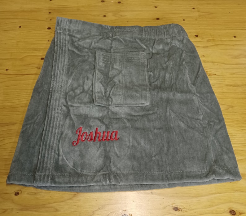 PERSONALIZED LUXURY MENS'S Spa Wrap Soft Towels - 100% Terry Velour Cotton Spa Wrap for Shower, Gym, Swimming Pool, Beach and Travel 5180 image 7