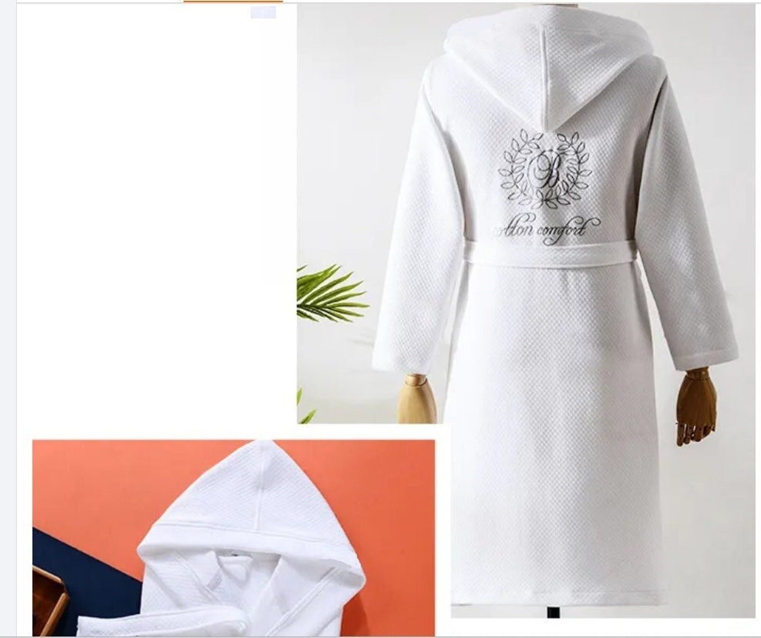 PERSONALIZED BRIDAL BATHROBES for Bridal Shower Long Waffle Unisex