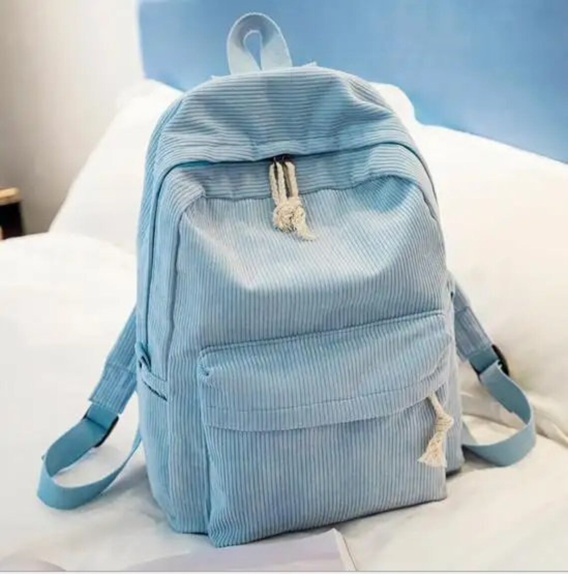Custom Embroidered Corduroy Backpack, Personalized Back to School Bag ...