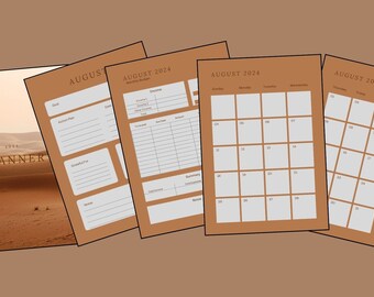 Planner 50 Pages To Do List 2024 Calendar Budget List Monthly Goals A4 and A5 Format Inserts Printable Refills Planner Printable