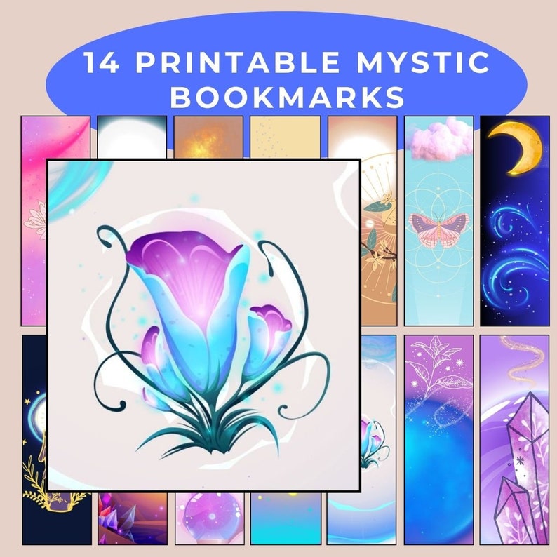 Bookmarks Bundle Instant Download Gift for Book lover and Book Reader Book Club Gifts for Reading Addicts Fairy tale love zdjęcie 8