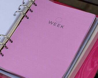 Aesthetic Minimalist Weekly Planner in 15 Colors.