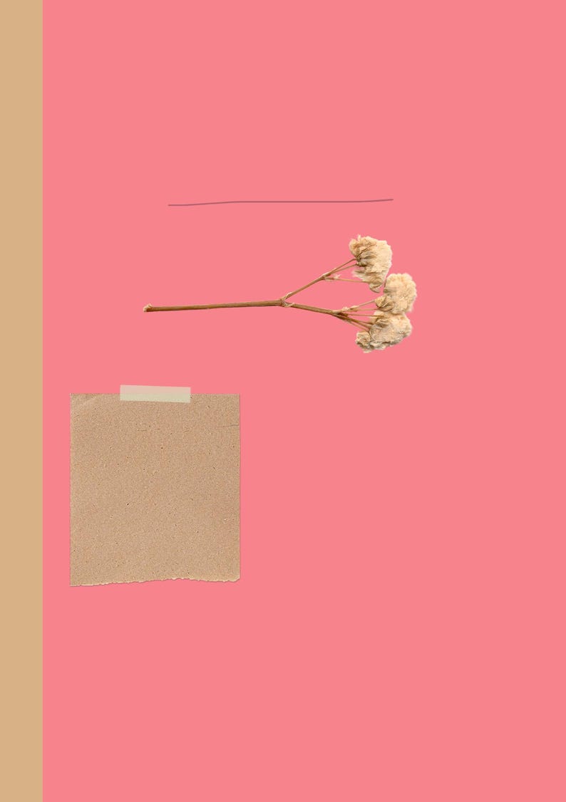 A5 Printable Planner Dividers | Pastel Dried Flower Journal Inserts ...
